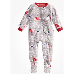 Family Pajamas Matching Baby Polar Bear Footed Pajamas‎ Size 24 months